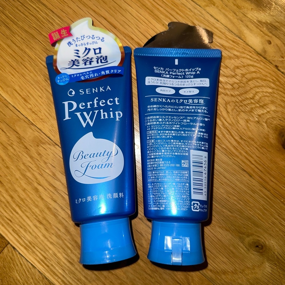 One New SHISEIDO Senka Perfect Whip Face Wash Cleaning Foam Cleanser 120g Japan